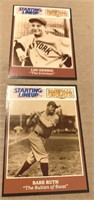 Babe Ruth / Lou Gehrig Starting Line Up Cards
