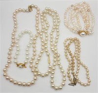 VINTAGE PEARL/CULTURED PEARL JEWELRY LOT: