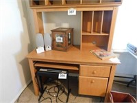 Computer desk with hutch, 54"H x 47.5" x 23.5"D