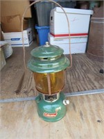 coleman lantern w/yellow globe