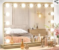 $150 Keonjinn Gold Vanity Mirror with Lights