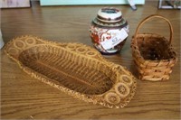 Baskets and Ginger Jar