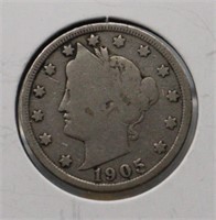 1905 Liberty V Nickel