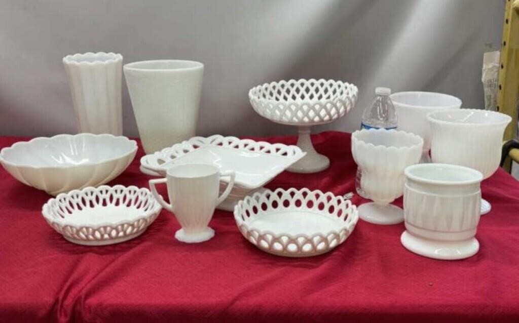 Vintage Milk Glass Collection