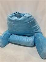BLUE BED READING PILLOW 27 x18IN