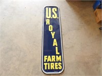 U.S. Royal Farm Tires Tin SIgn 16x60.75