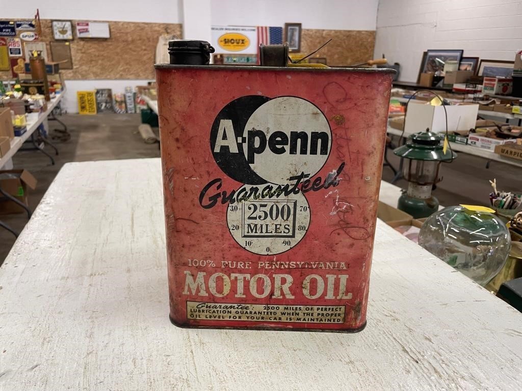 A Penn Motor Oil Can Empty