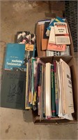 Box Lot Wood Working Books, Etc