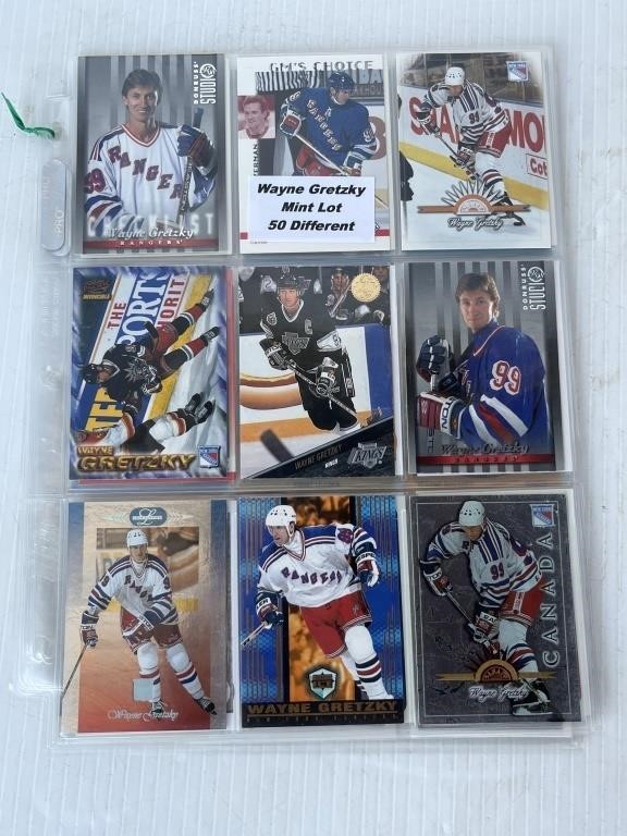 50 Wayne Gretzky hockey cards