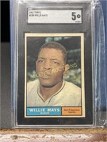 1961 GRADED WILLIE MAYS TOPPS # 150
