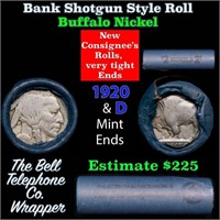 Buffalo Nickel Shotgun Roll in Old Bank Style 'Bel