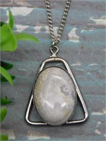 BLOODSTONE PENDANT ON CHAIN NECKLACE ROCK STONE LA