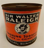 SIR WALTER RALEIGH TOBACCO CUT OFF CANISTER