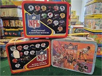 NFL metal lunch boxes