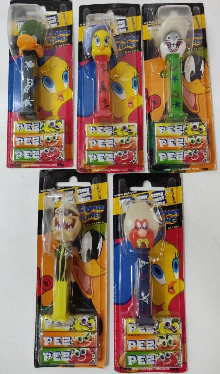 5 Sealed Looney Tunes Back in Action PEZ Dispenser