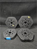 Weights. Set of 4 weights, 2-2kg, 1-2.5kg,