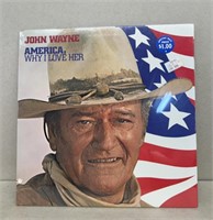 John Wayne why I love America record album factory