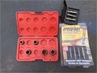 Bolt and screw Extractor sets