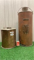 COPPER VINTAGE JERRY CAN & FIRE EXTINGUISHER