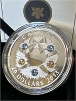 2013 $20 Fine Silver Coin Holiday Wreath