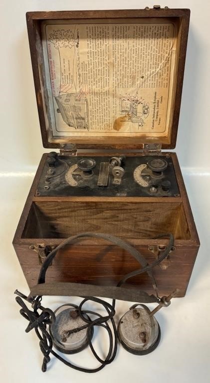 AS FOUND ANTIQUE NORTHERN ELECTRIC RECEIVER