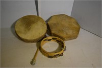 Rawhide Drums & Tambourine