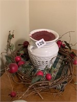 WAX WARMER AND APPLE WREATH