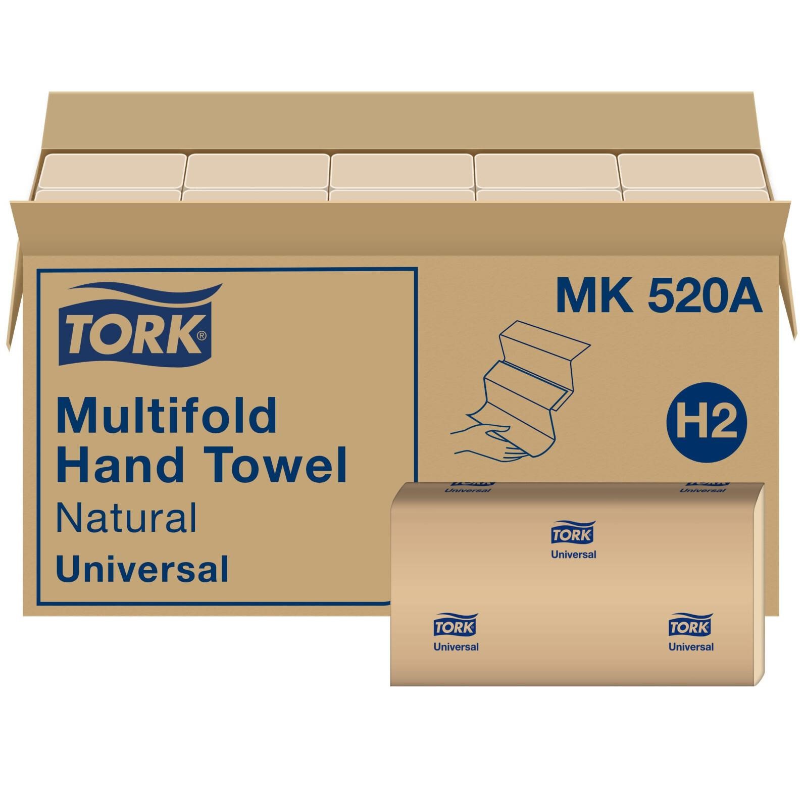 Tork Multifold Hand Towel Natural H2, Universal, 1