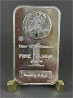 One Troy Ounce Fine .999 Silver