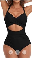 Eominie Cutout High Waisted One Piece Swimsuits