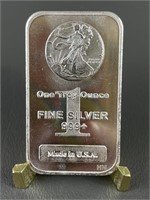 One Troy Ounce Fine .999 Silver