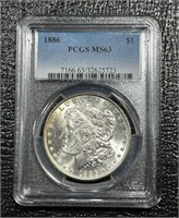 1886-P US Morgan Dollar PCGS MS63