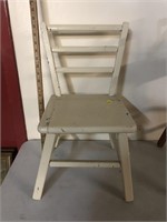 Child's white chair