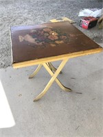 Vintage tilt top card table