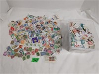 Box of German stamps