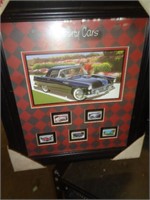 CAR STAMPS IN FRAME 16X18