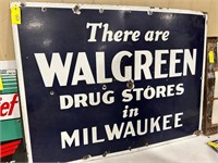 40"x30" Porcelin Walgreen Sign