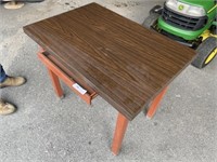 Commercial Steel Tapered-Leg Table