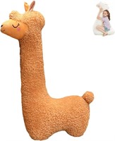 Alpaca Llama Plush Pillow - Brown 130cm/51in