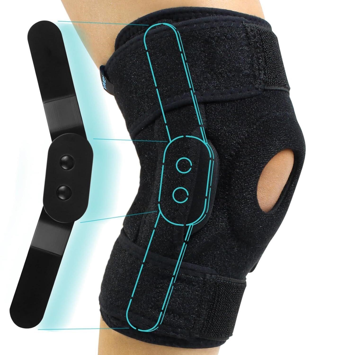 Vive Hinged Knee Brace - Relieves ACL  MCL  Menisc