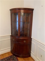 1950's Drexel Travis Court Mahagany Corner Cabinet