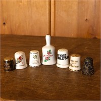 Mixed Lot of Thimbles & Bell