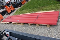 40 SHEETS UNUSED RED STEEL SIDING ROOFING