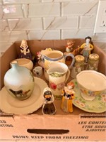 Estate lot of China pcs odds and ends as is