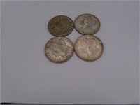 (4) 1921 Morgan Silver Dollar Coins