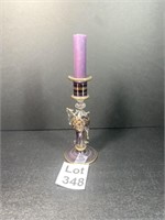 Purple Glass Candleholder