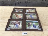 6 RUSTIC COWBOY WALL PICTURES