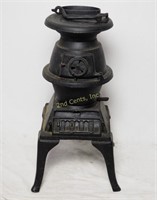 Vtg 27" Cast Iron Pot Belly Stove