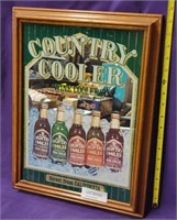 FRAMED COUNTRY COOLER WINE COOLERS MIRROR