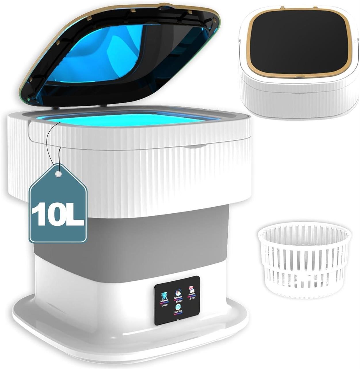 10L Mini Foldable Washer-Dryer